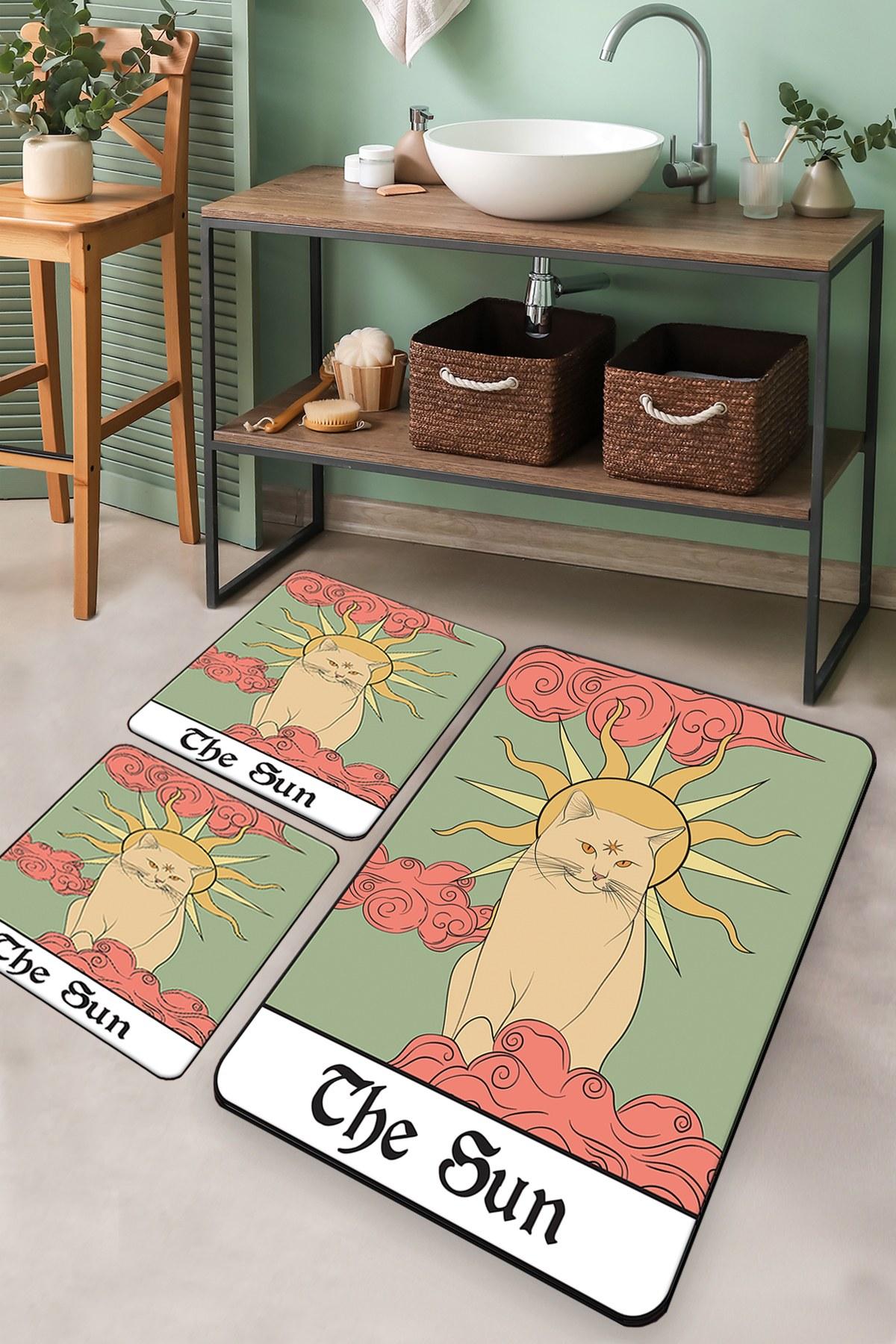 L'essentiel Maison Set 3 prostirke za kupatilo Šareni