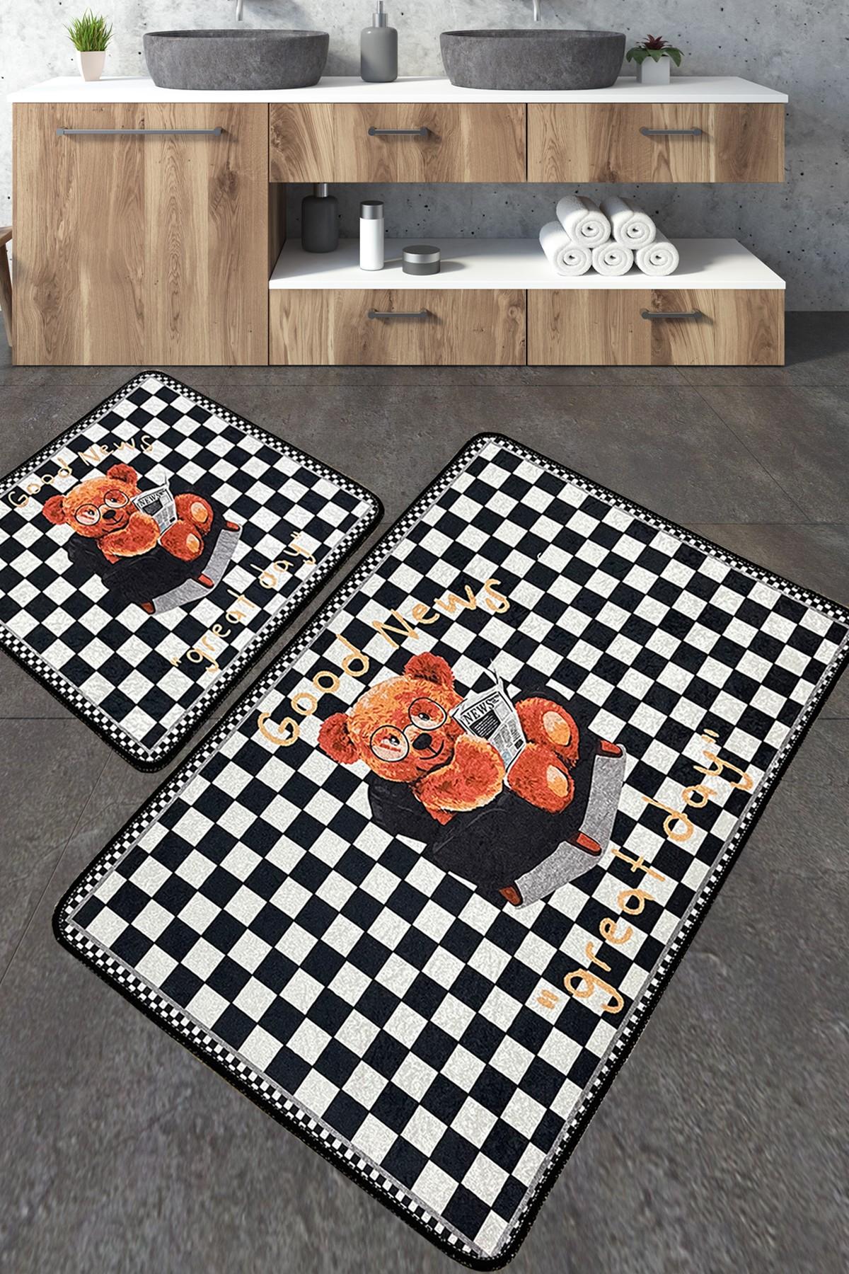 L'essentiel Maison Set 2 prostirke za kupatilo Šareni