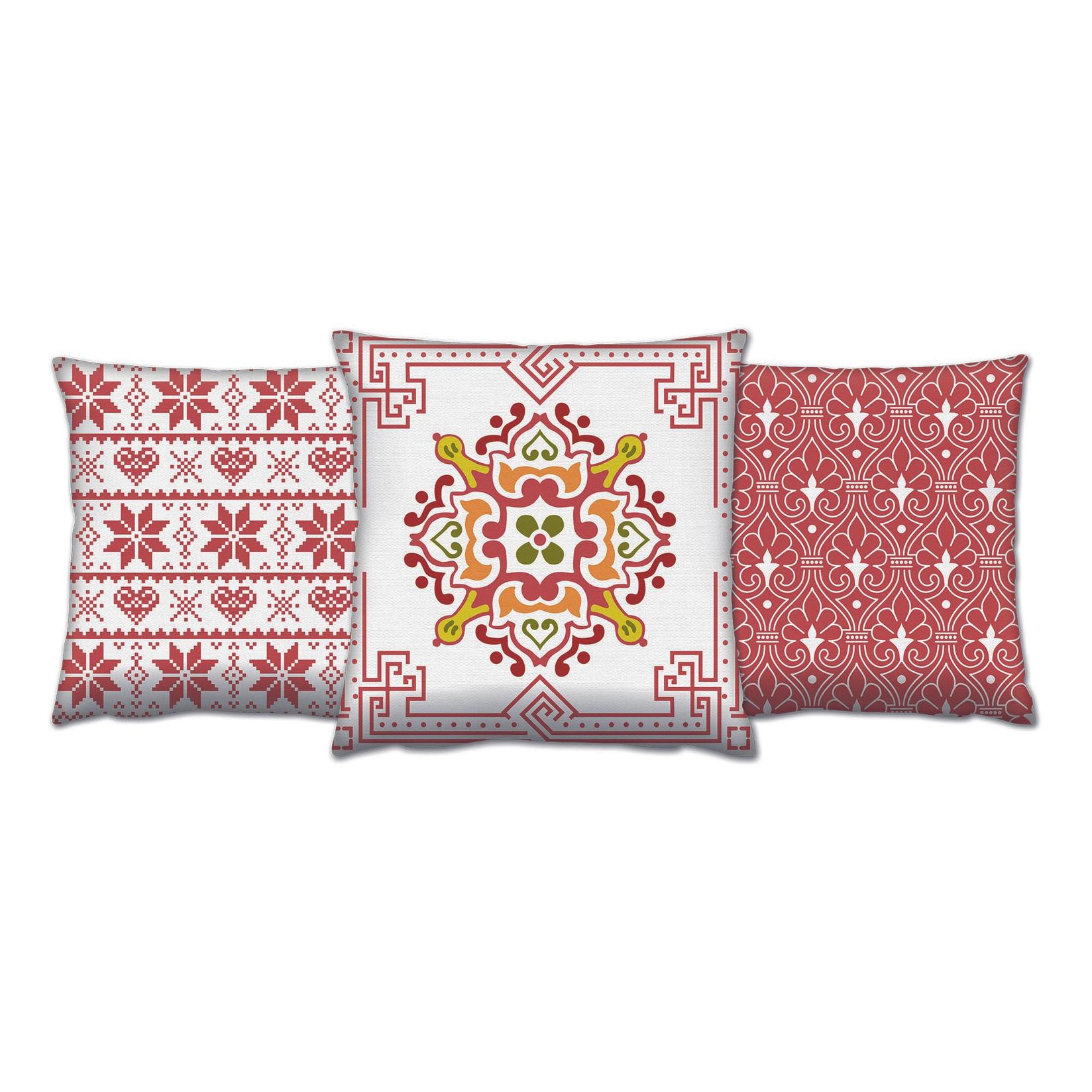 Aberto Design Set 3 jastuka 43x43cm Šareni