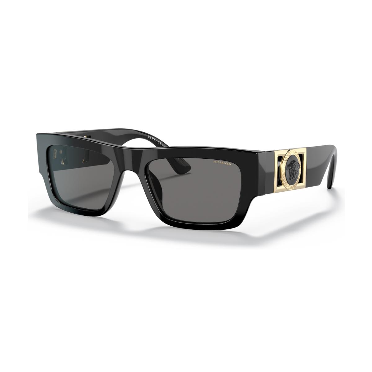 VERSACE Muške naočare za sunce 0VE4416U GB1/81 53, Polarizovane, Crne