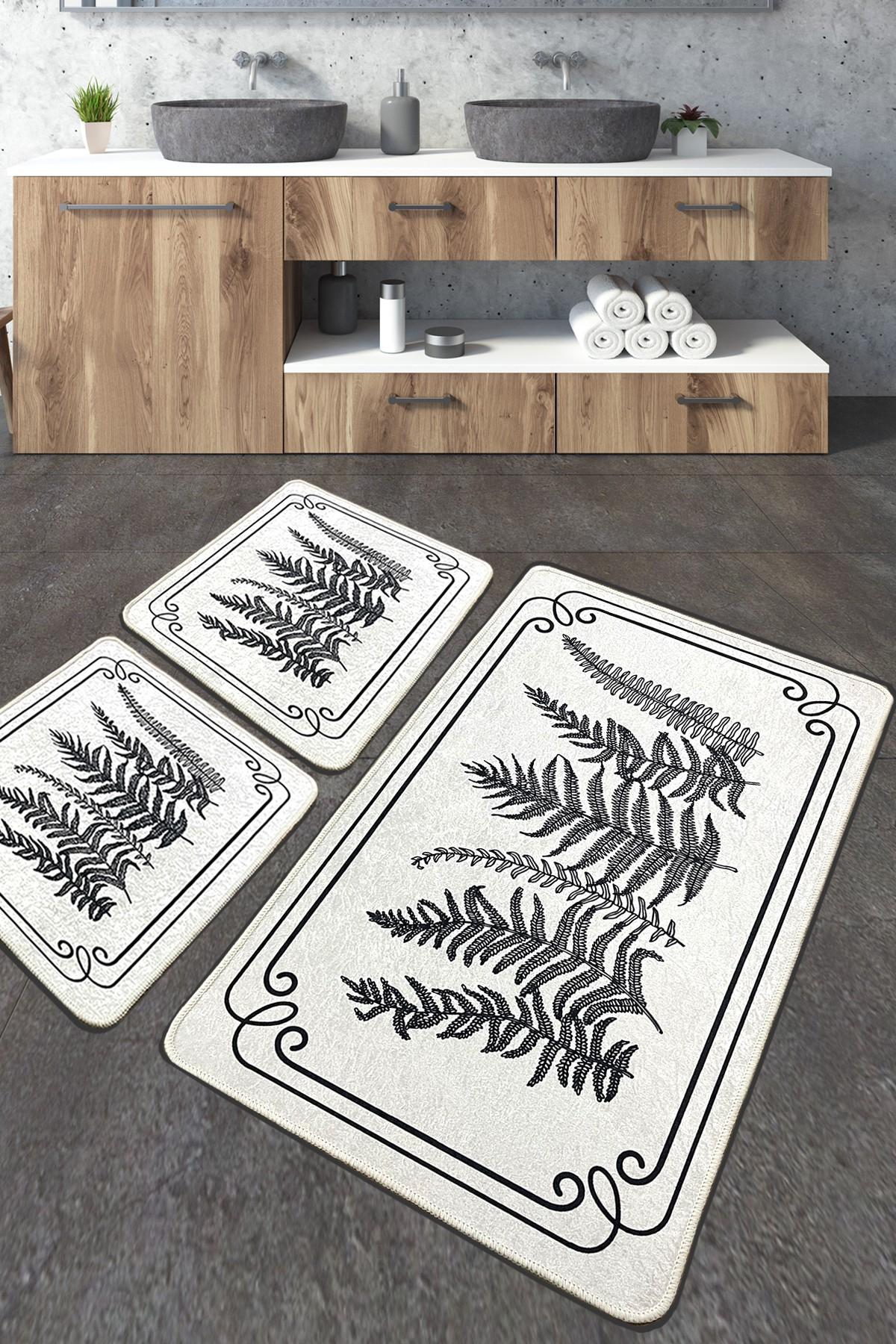 L'essentiel Maison Set 3 prostirke za kupatilo Šareni