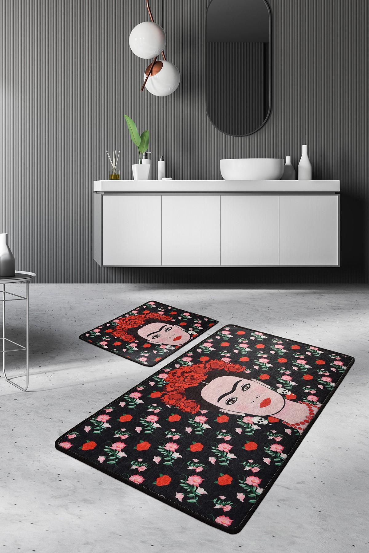 L'essentiel Maison Set 2 prostirke za kupatilo Šareni