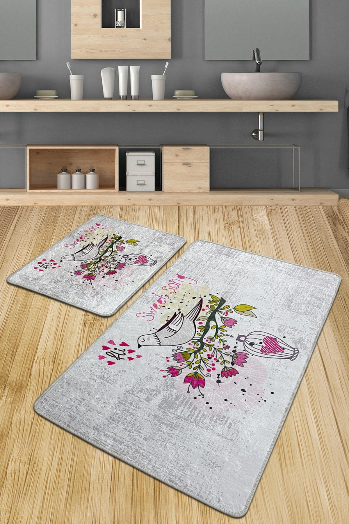 L'essentiel Maison Set 2 prostirke za kupatilo Šareni