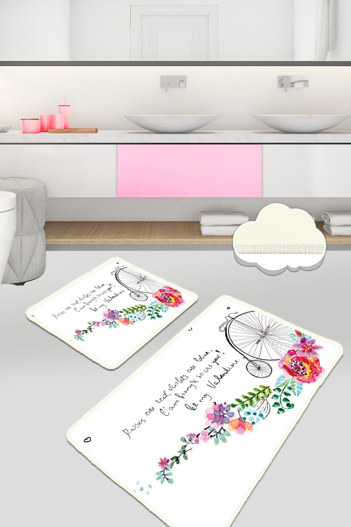 L'essentiel Maison Set 2 prostirke za kupatilo Šareni