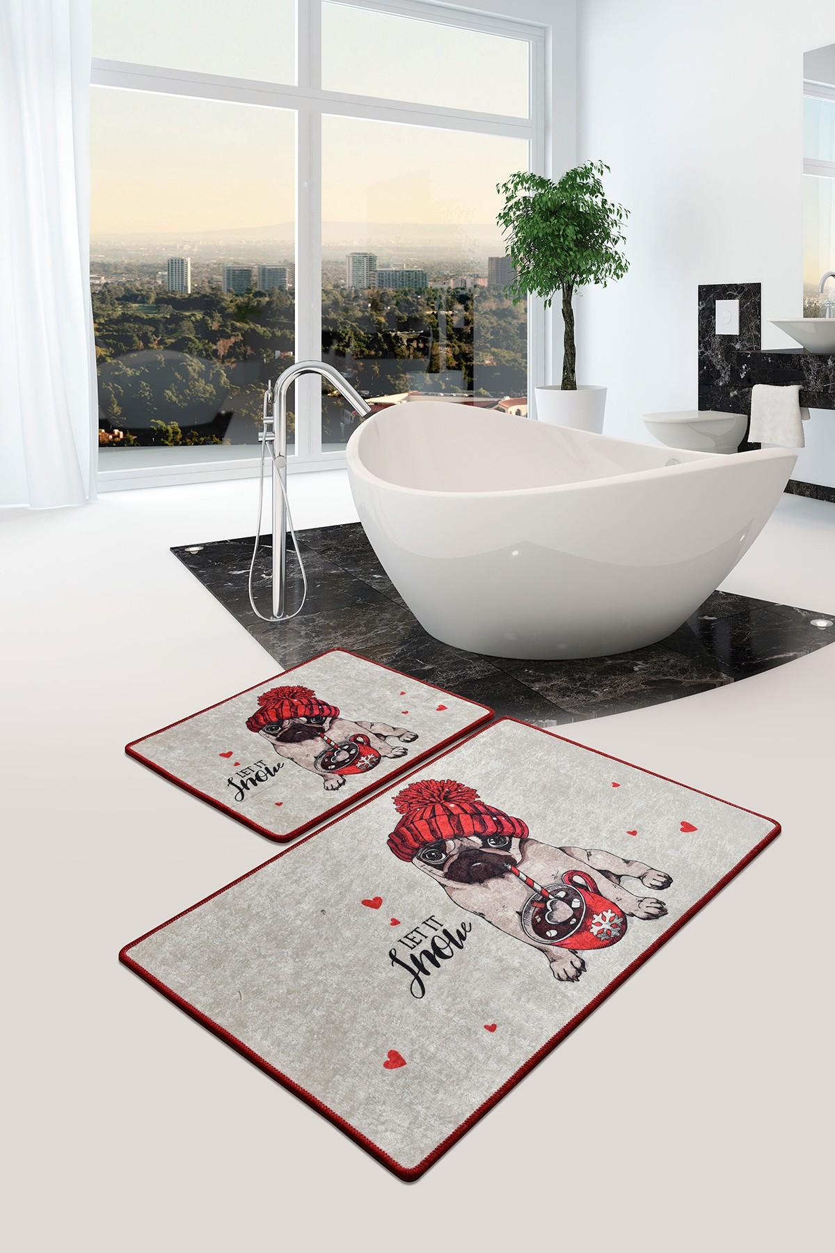 L'essentiel Maison Set 2 prostirke za kupatilo Šareni