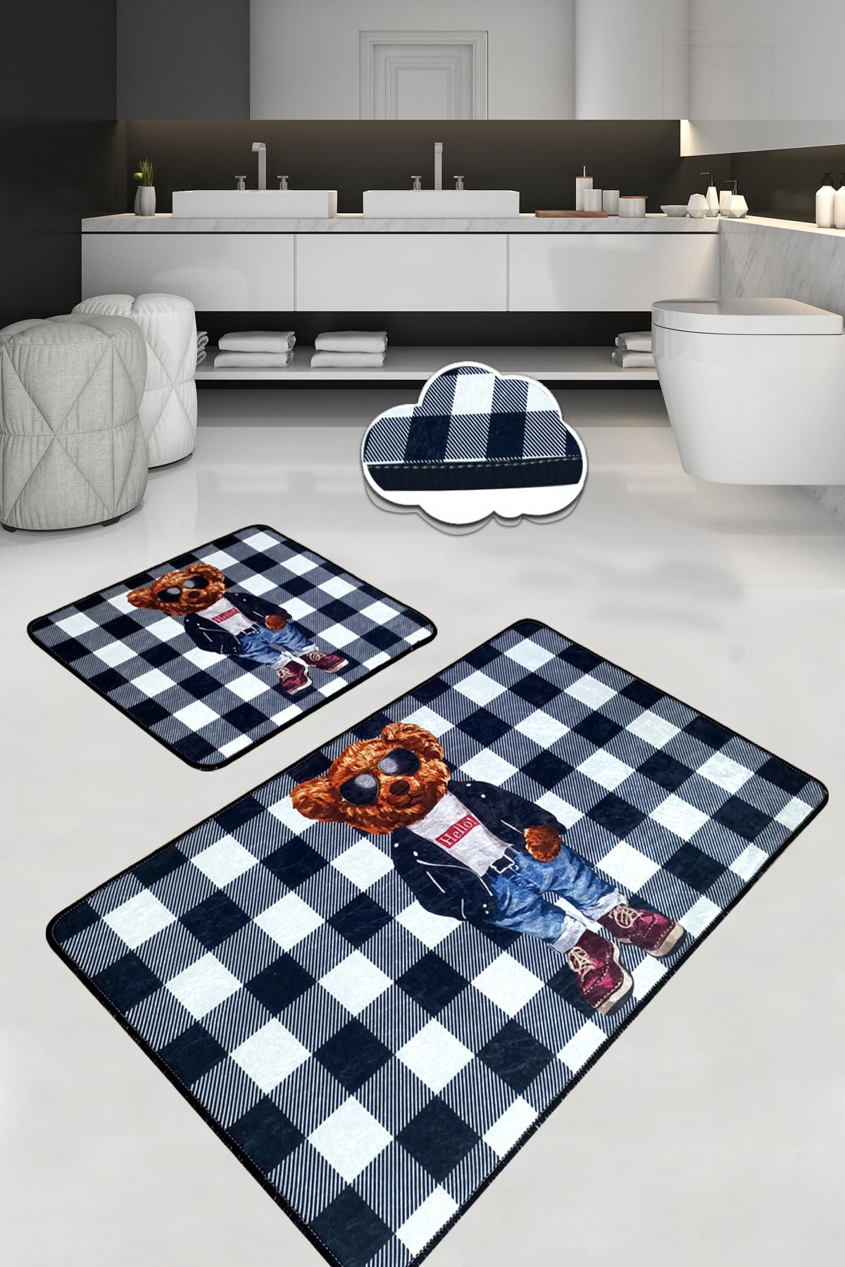 L'essentiel Maison Set 2 prostirke za kupatilo Šareni