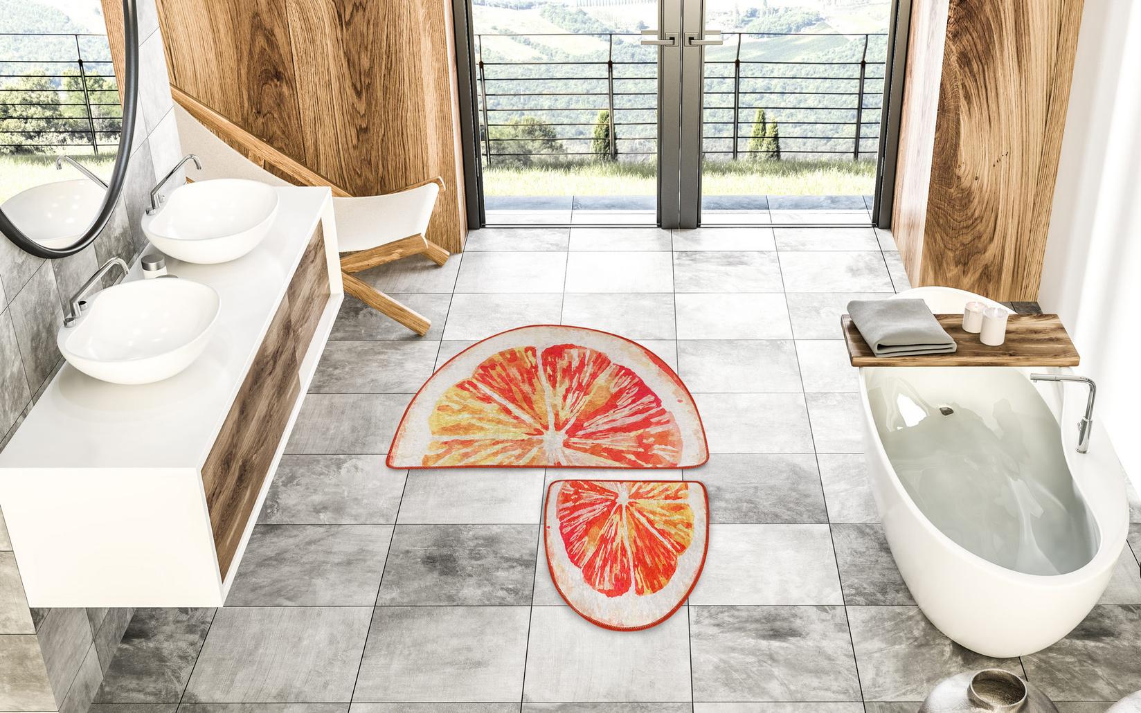 L'essentiel Maison Set 2 prostirke za kupatilo Šareni