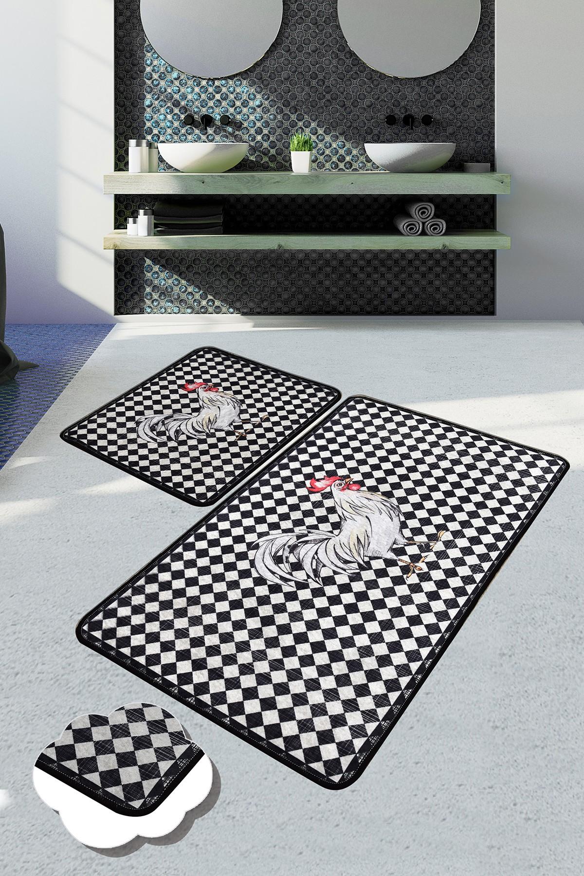 L'essentiel Maison Set 2 prostirke za kupatilo Šareni