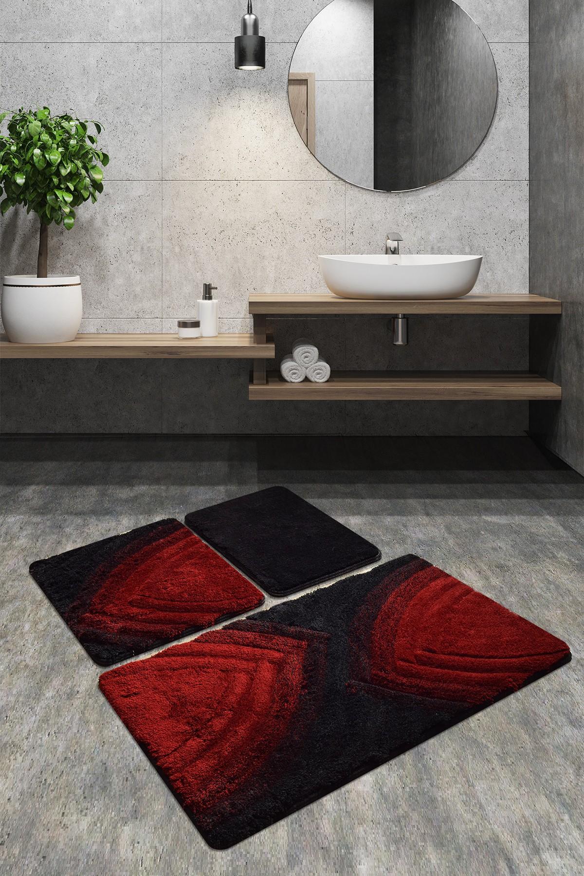 L'essentiel Maison Set 3 prostirke za kupatilo Šareni