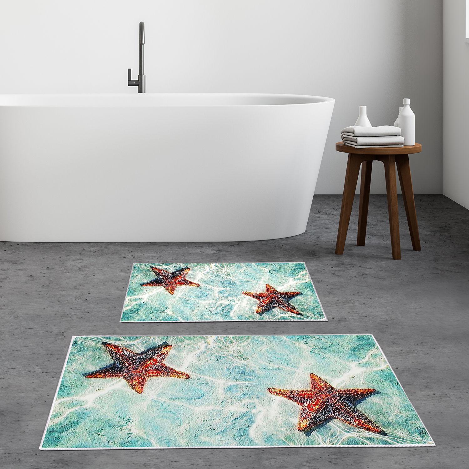 L'essentiel Maison Set 2 prostirke za kupatilo Šareni