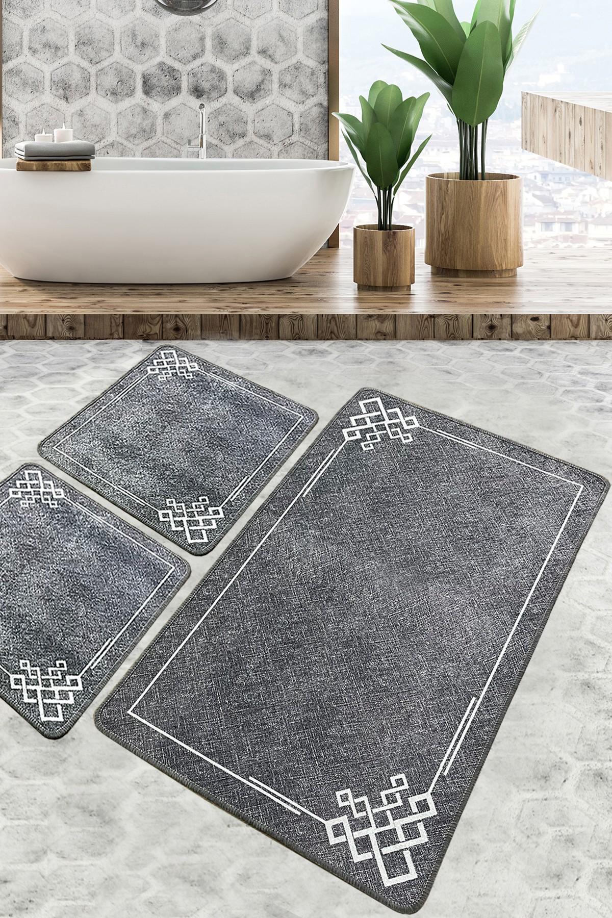 L'essentiel Maison Set 3 prostirke za kupatilo Šareni