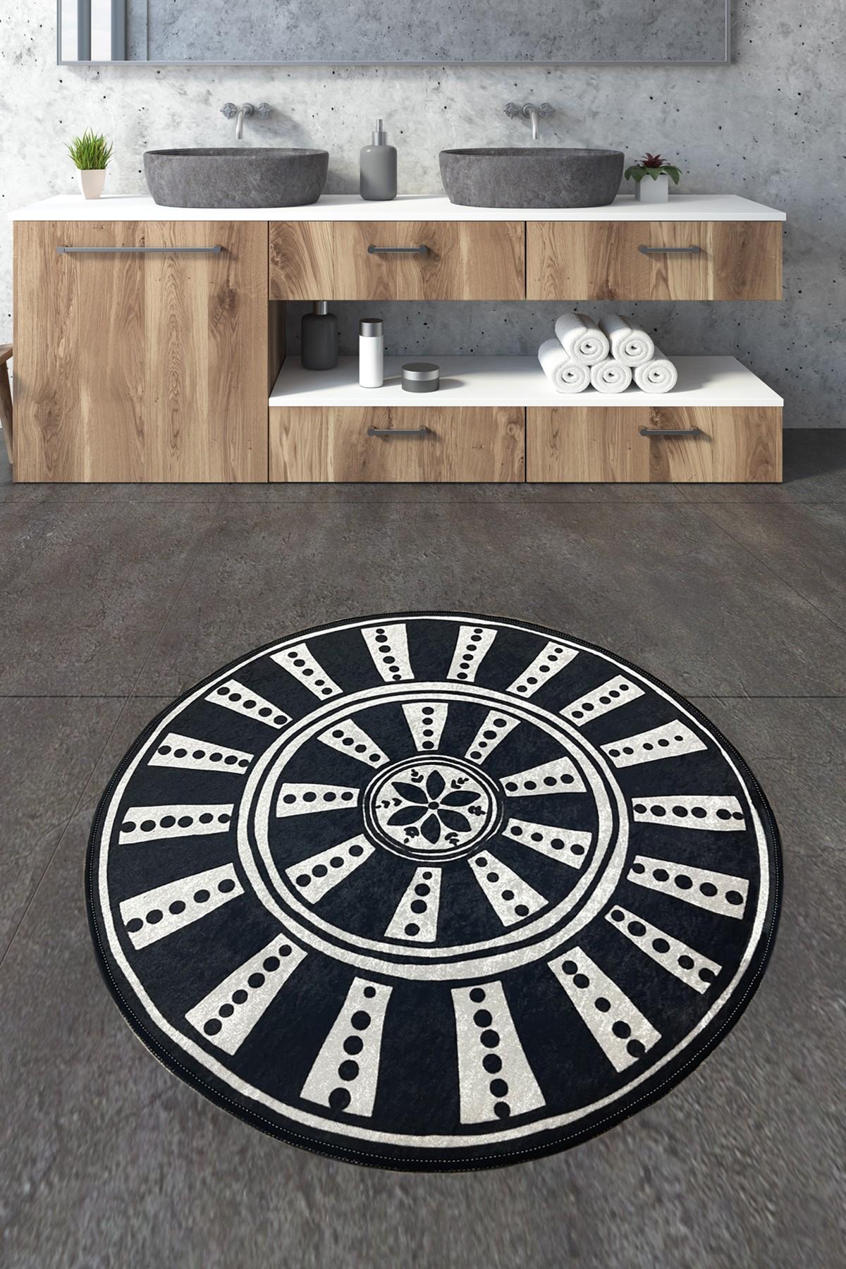 L'essentiel Maison Prostirka za kupatilo 160x160cm Šarena