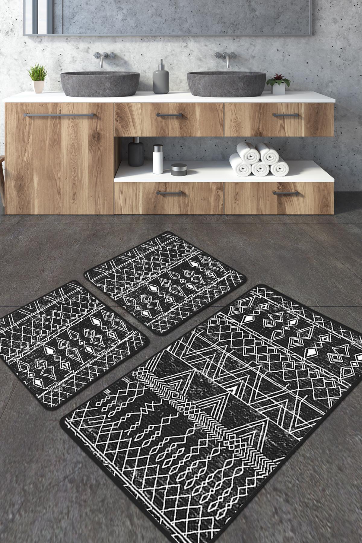 L'essentiel Maison Set 2 prostirke za kupatilo Šareni
