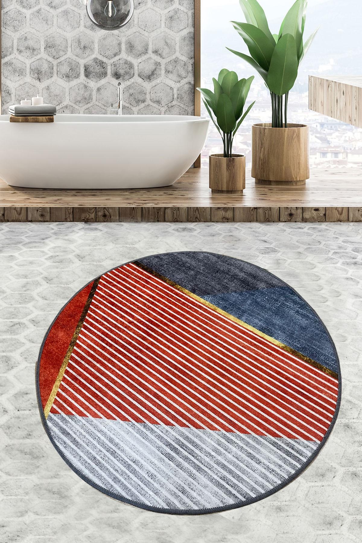 L'essentiel Maison Prostirka za kupatilo 140x140cm Šarena