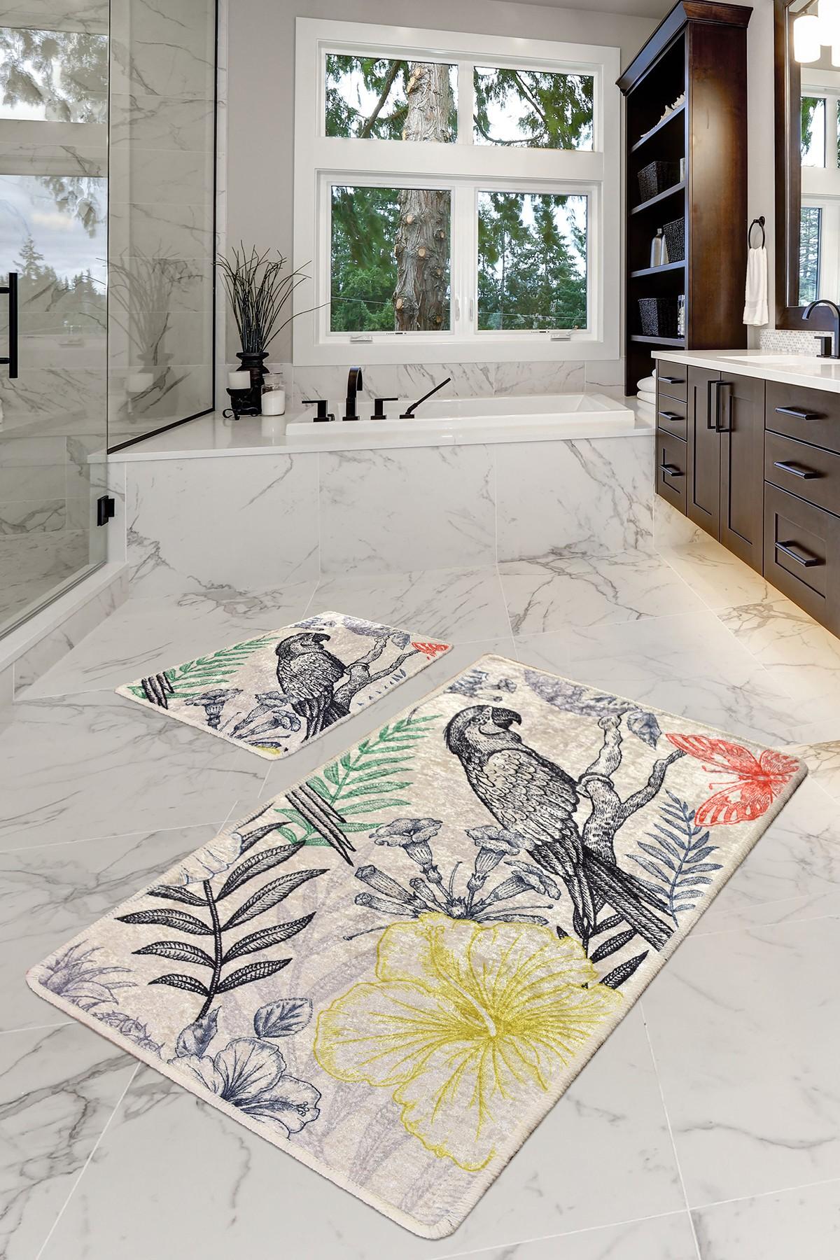 L'essentiel Maison Set 2 prostirke za kupatilo Šareni