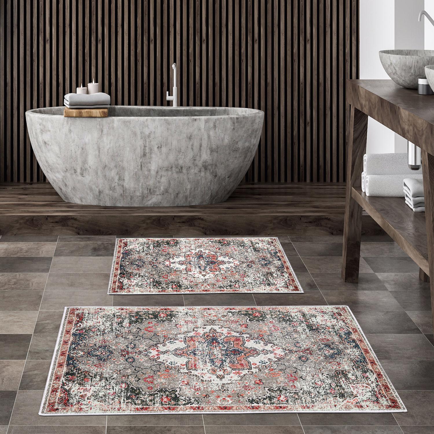 L'essentiel Maison Set 2 prostirke za kupatilo Šareni