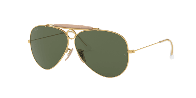Ray Ban Naočare za sunce Shooter 0RB3138 W3401 58, Zlatne boje