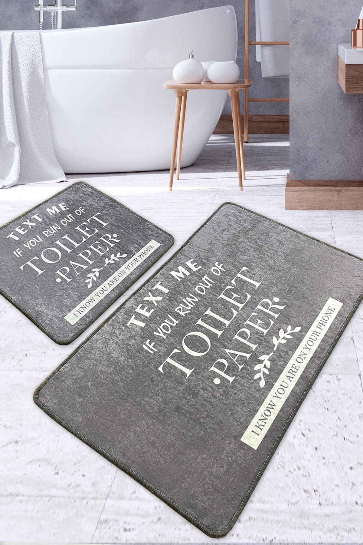 L'essentiel Maison Set 2 prostirke za kupatilo Šareni