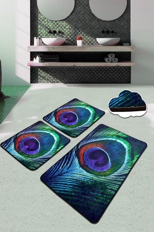 L'essentiel Maison Set 3 prostirke za kupatilo Šareni