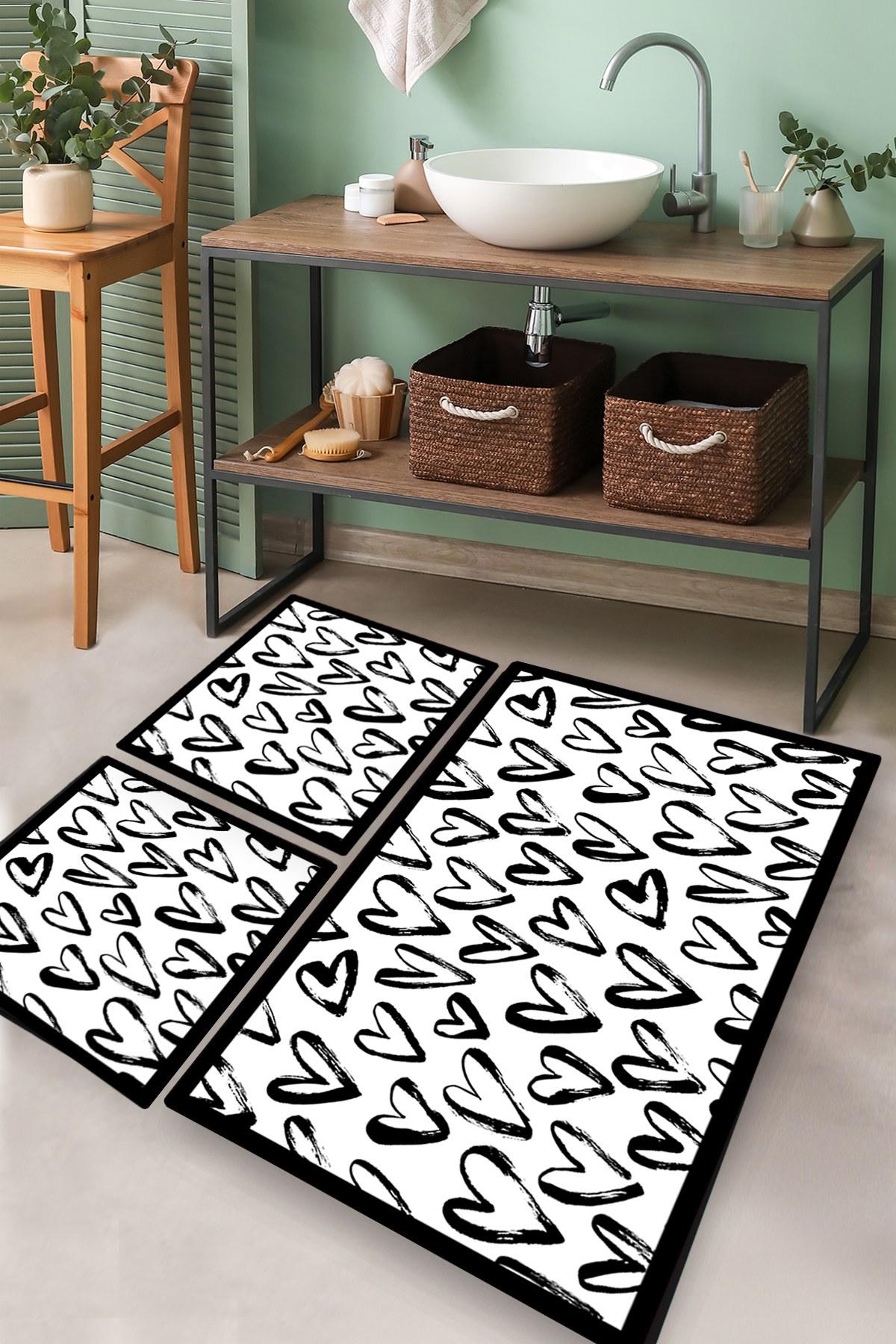 L'essentiel Maison Set 3 prostirke za kupatilo Šareni