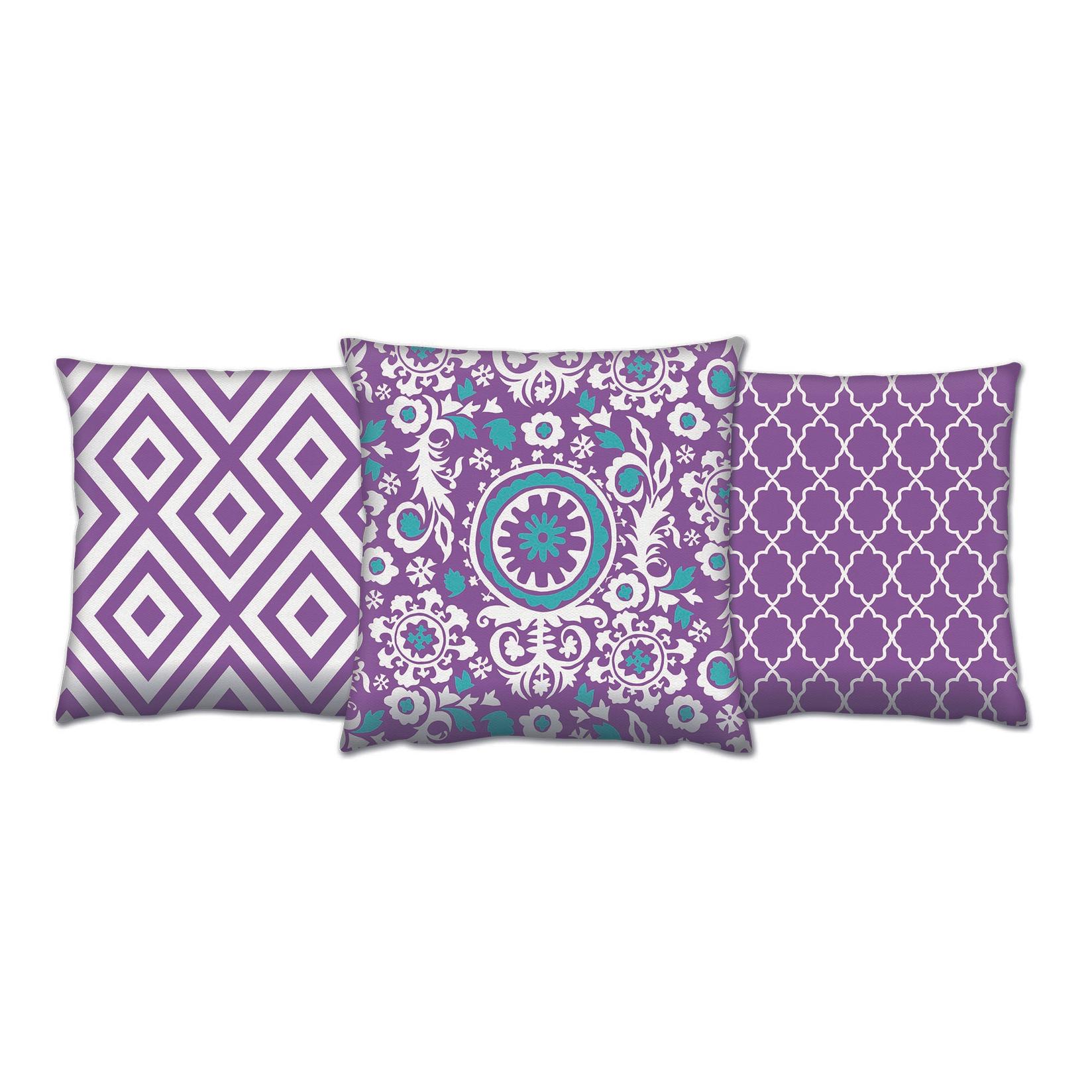 Aberto Design Set 3 jastuka 43x43cm Šareni