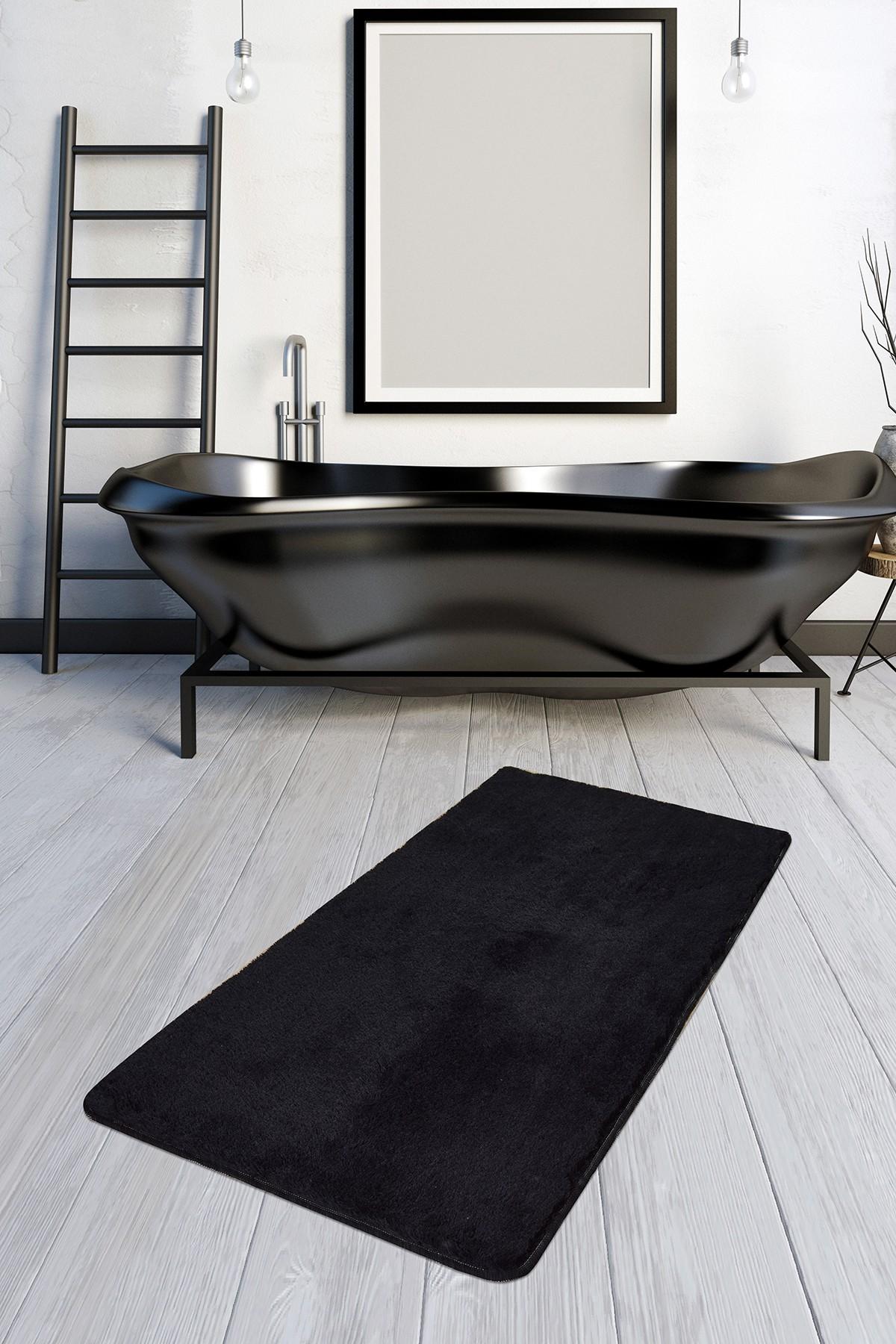 L'essentiel Maison Prostirka za kupatilo 80x140cm Crna