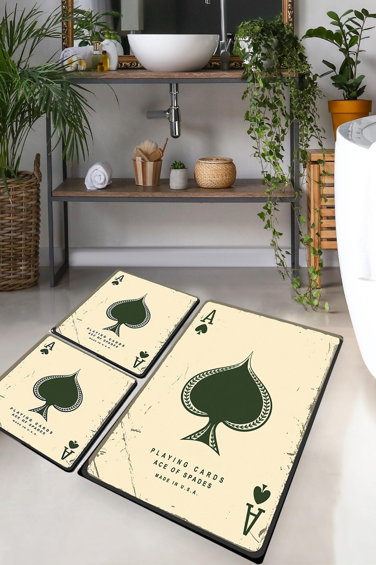 L'essentiel Maison Set 3 prostirke za kupatilo Šareni