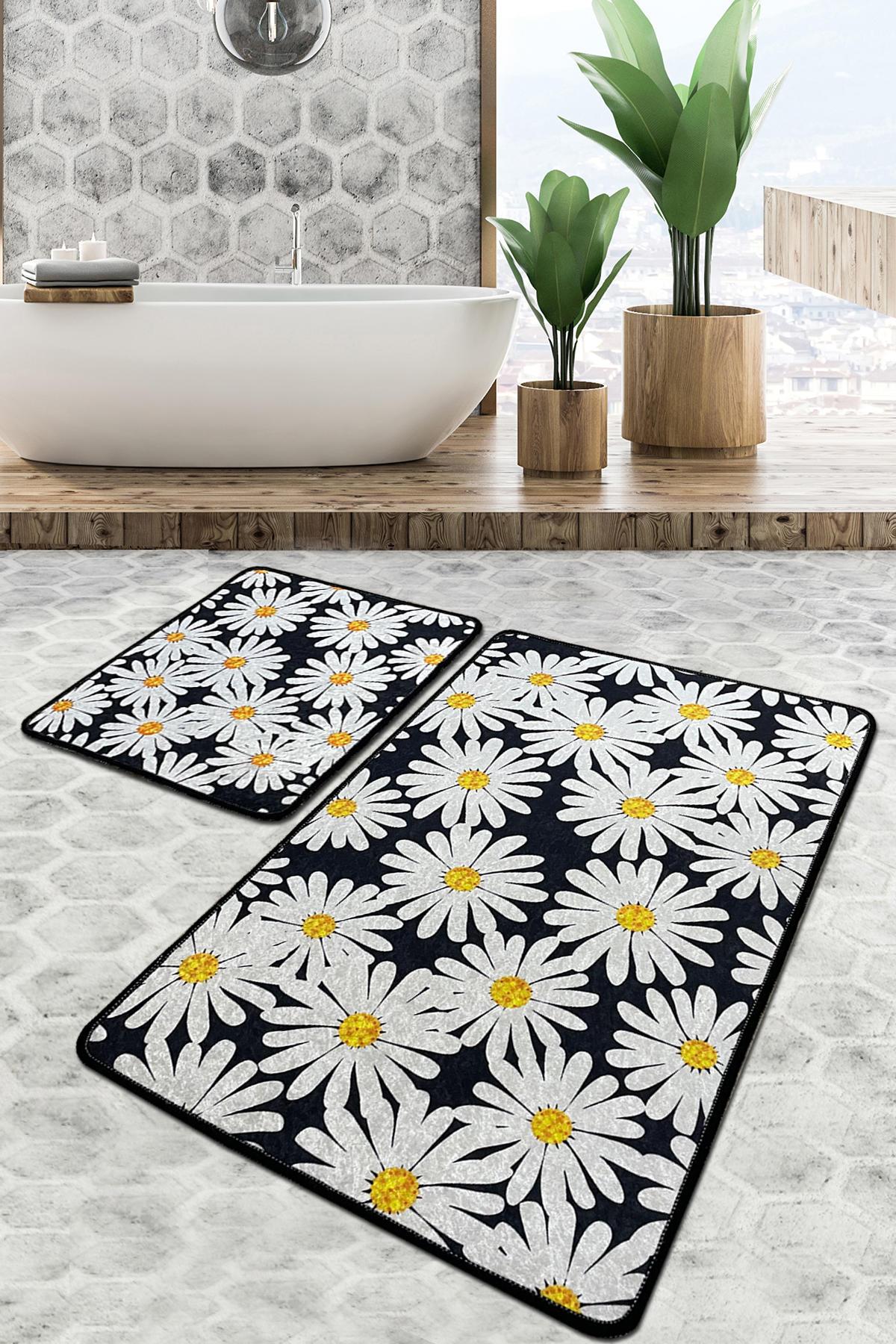 L'essentiel Maison Set 2 prostirke za kupatilo Šareni