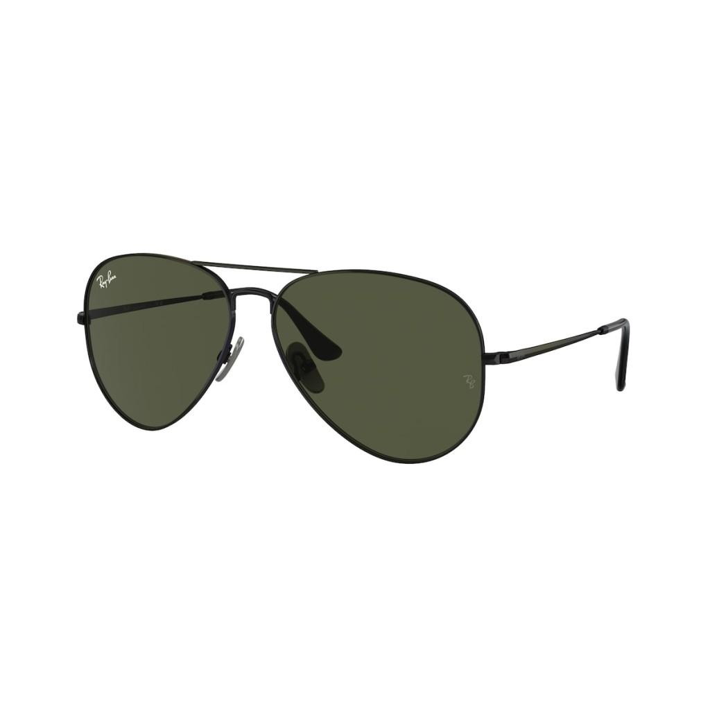 Ray Ban Naočare za sunce Aviator Titanium 0RB8089 926731 62, Crne