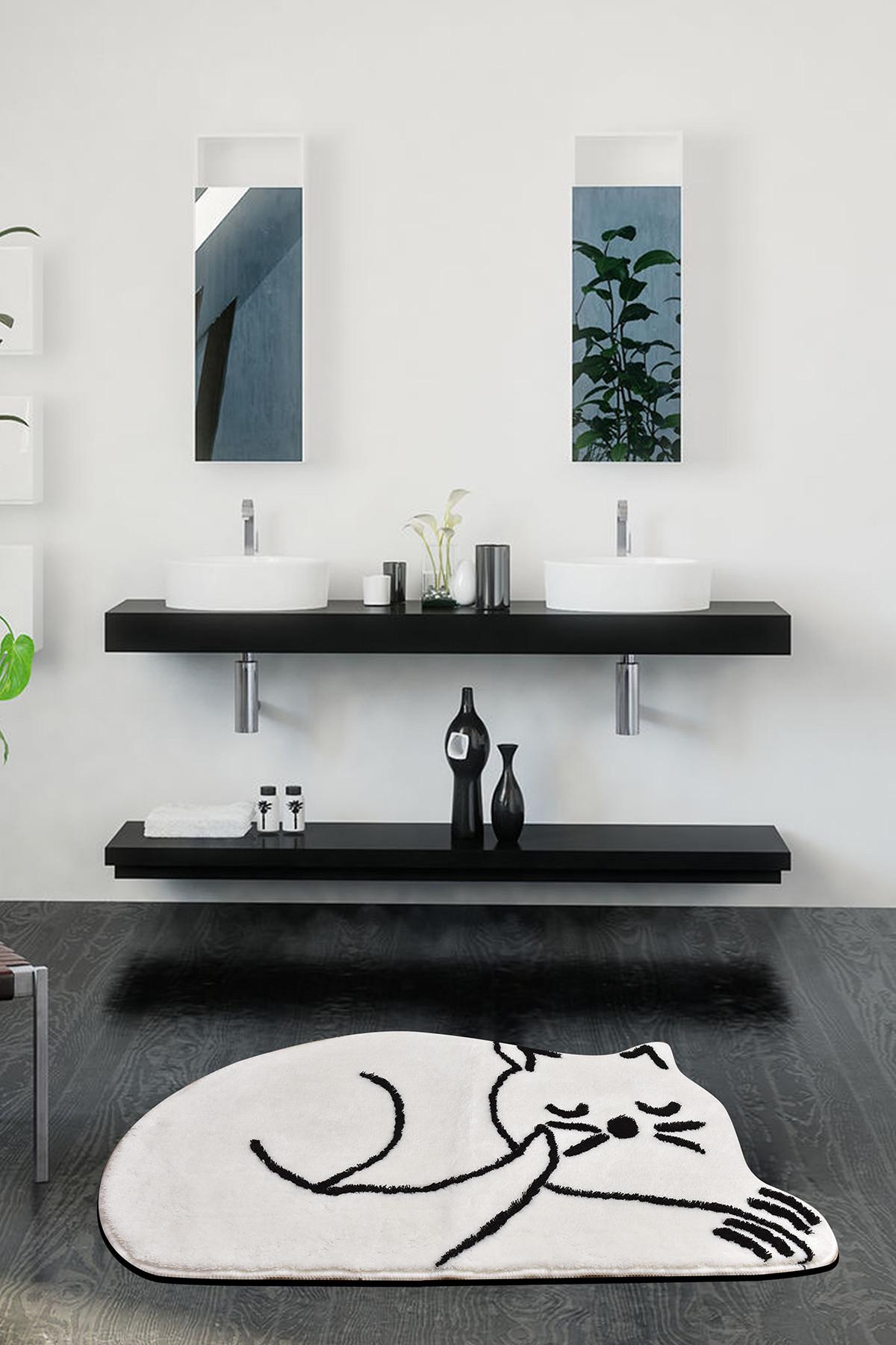 L'essentiel Maison Prostirka za kupatilo 70x120cm Bela