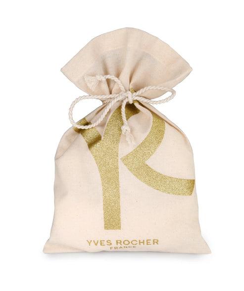 Yves Rocher Platnena poklon vrećica, Sa zlatnim motivom