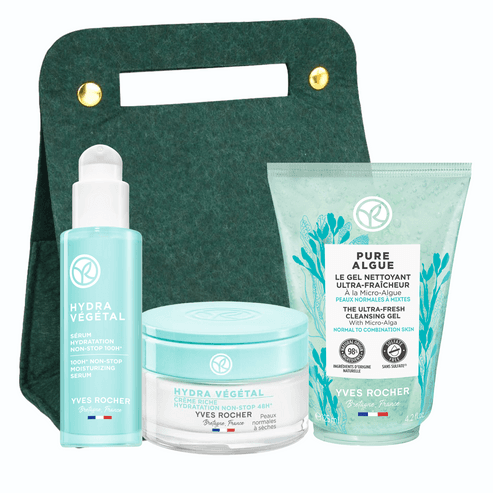 Yves Rocher Ženski kozmetički set Hydra vegetal, Za potpunu hidrataciju i osveženje kože
