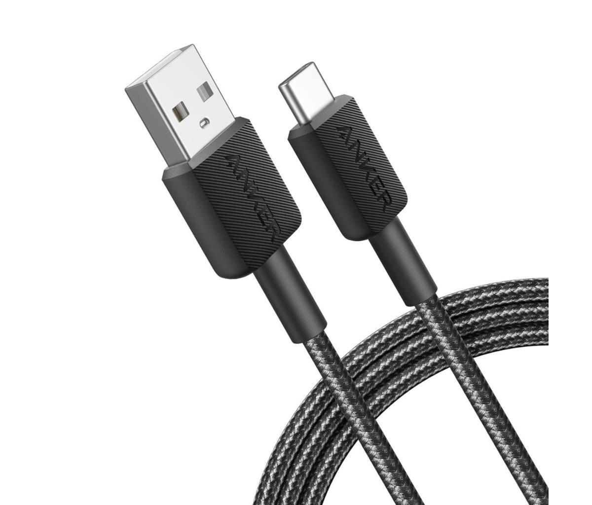ANKER Kabl 322 USB-A to USB-C 0.9m, Crni