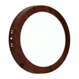 LED Panel, 18W, 6500K, Nadgradni, Okrugli, Tamno braon