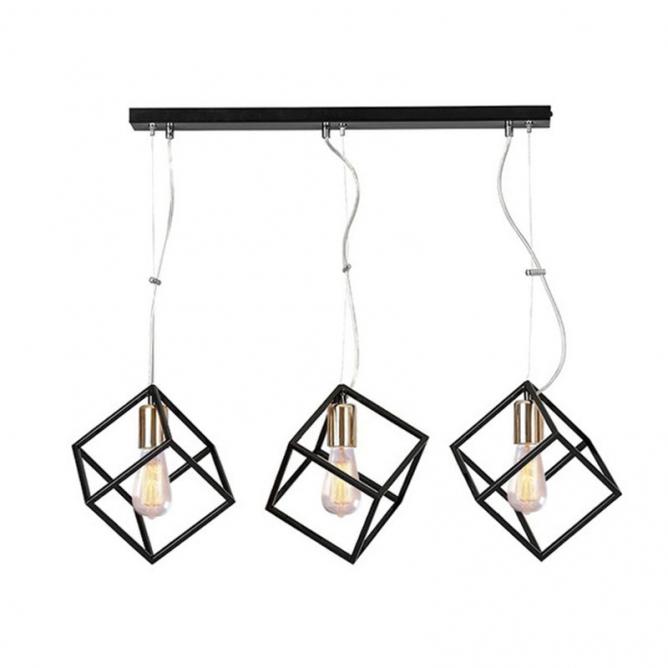 Visilica Vesta 424, 3xE27, Crna