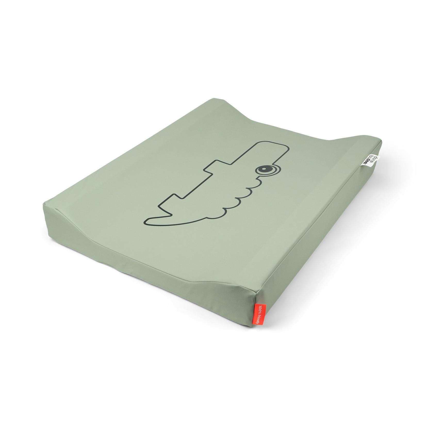 DONE BY DEER Podloga za presvlačenje Croco, Zelena