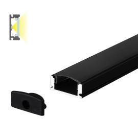 Aluminijumski profil za led trake, Crni