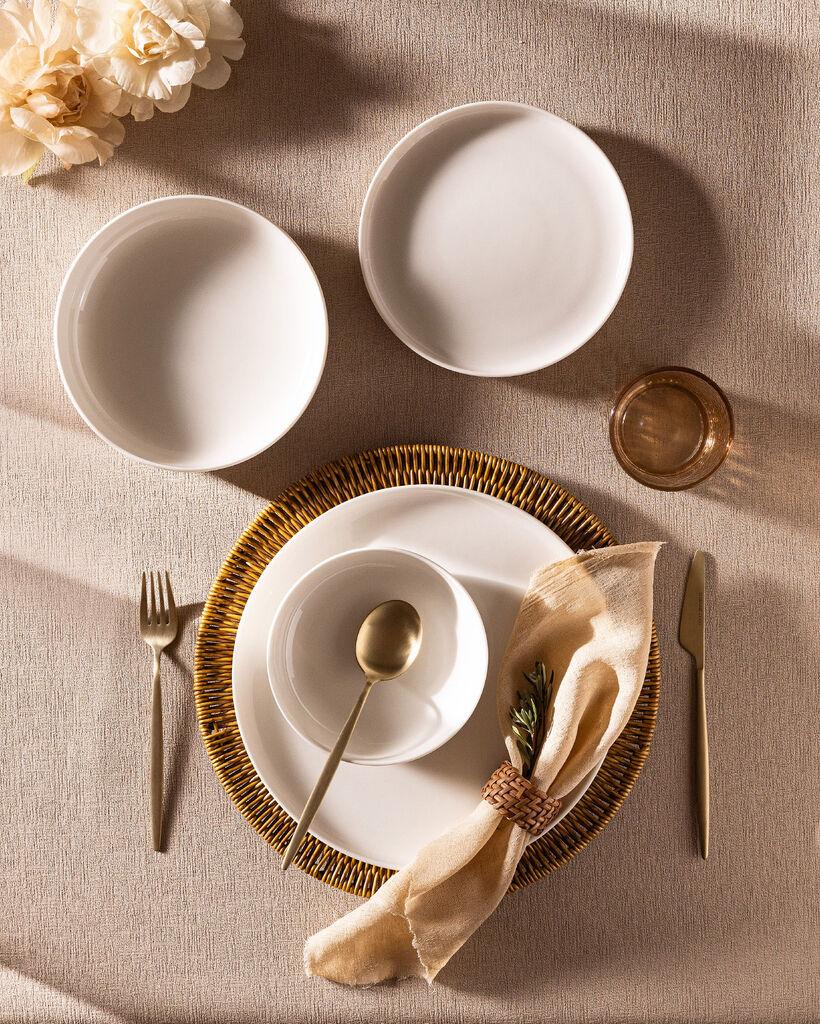 Madame Coco Set tanjira za ručavanje Madelyn , 24 dela, Beli