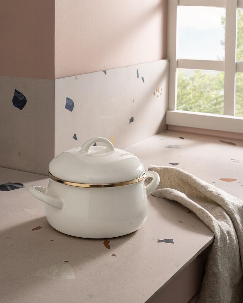 Madame Coco Šerpa za kuvanje Montferry, 16 cm, Bela