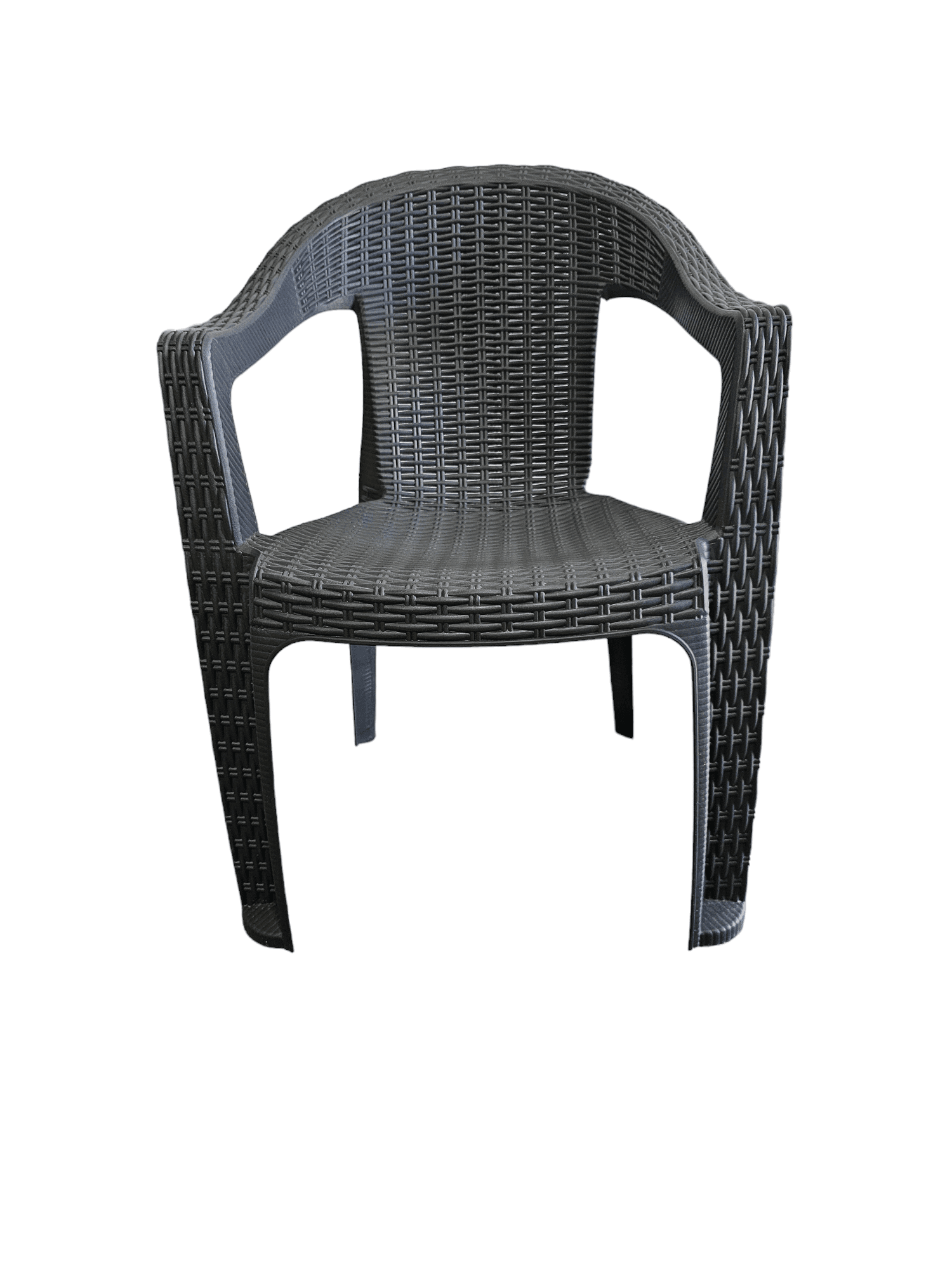 MOBILYA Behram rattan Baštenska stolica, Antracit