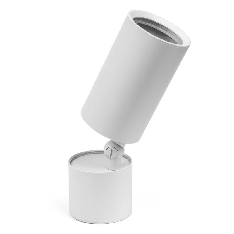 AURA-LIGHT Nadgradna rozetna-spot lampa okrugla GU10 HDL-5010, Bela