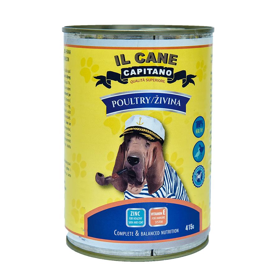 IL GATTO CAPITANO Hrana za pse, Živina, 415g