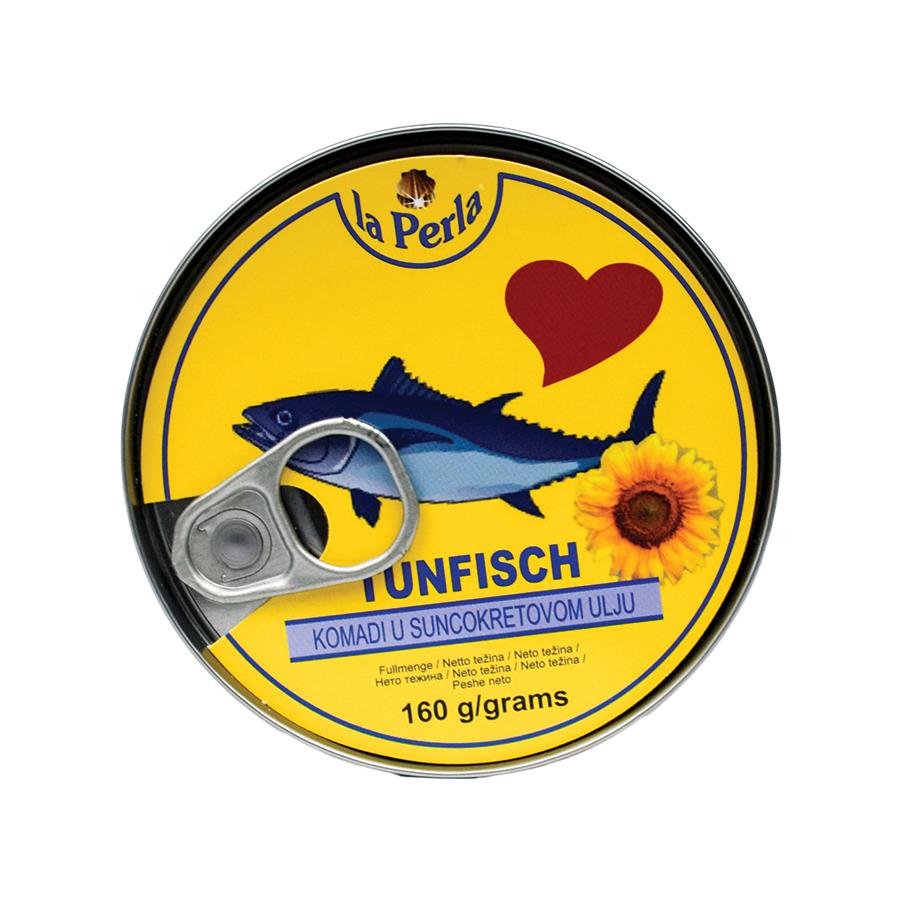 LA PERLA Tunjevina komadi u suncokretovom ulju, 160g