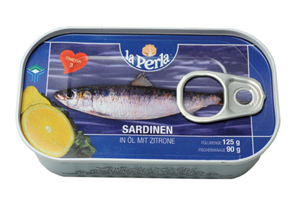 LA PERLA Sardine u ulju sa limunom, 125g