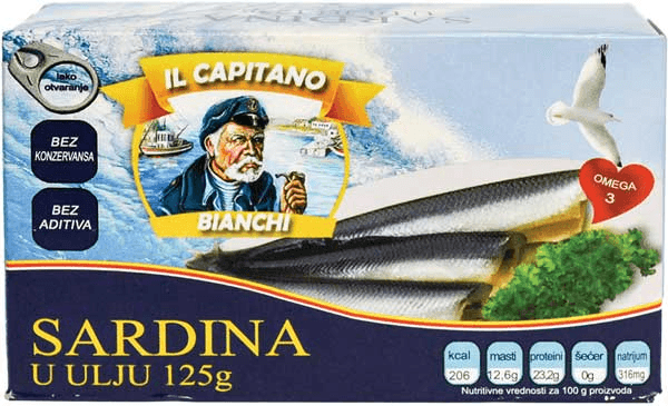 IL CAPITANO Sardine u ulju, 125g