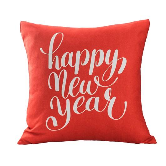 DEKOR DOM Dekorativna jastučnica Deco Happy New Year MM08 - ASD, 45x45cm, Crvena