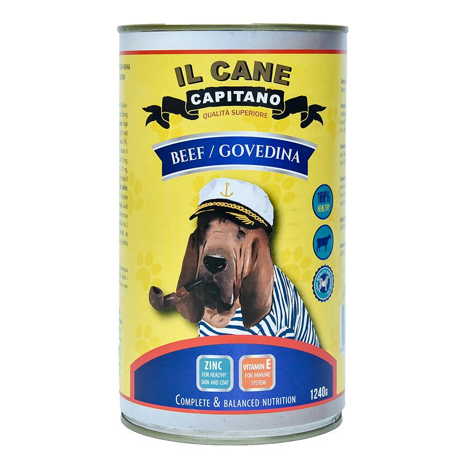 IL GATTO CAPITANO Hrana za pse, Govedina, 1240g