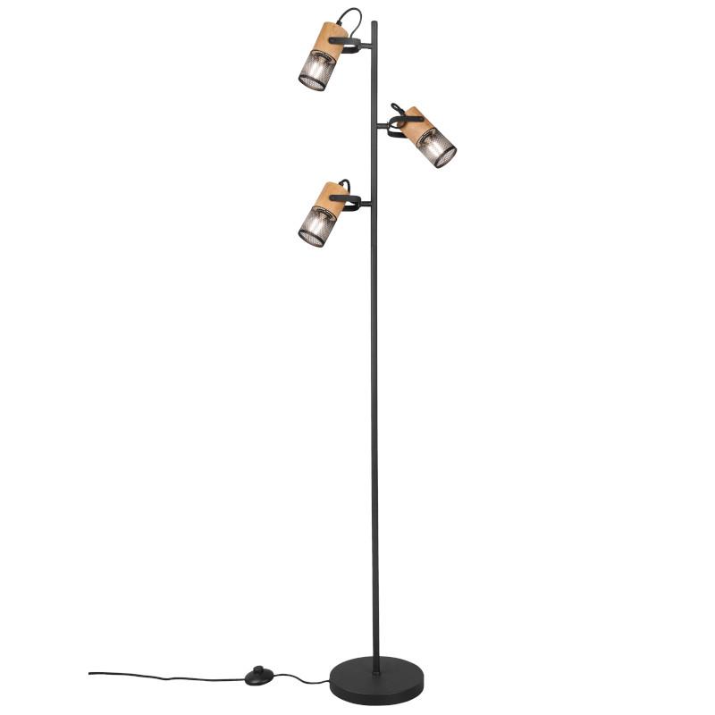 TRIO LIGHTING Podna lampa TOSH 404300332, Crna