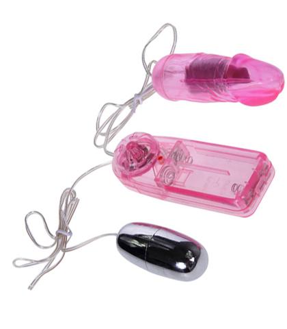 Mini vibrator i vibro jaje, Roze