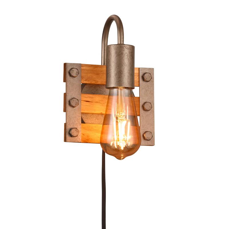 TRIO LIGHTING Zidna lampa KHAN 205570167, 1xE27, Nikl